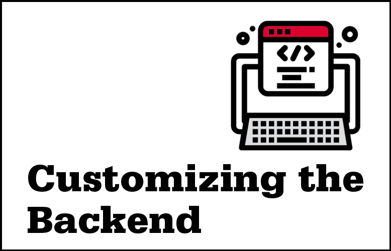 Customizing the Backend Graphic