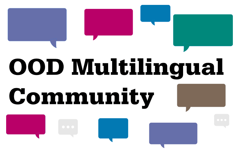 OOD Multilingual Community Graphic