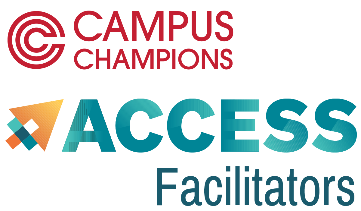 The words Campus Champions ACCESS Facilitators